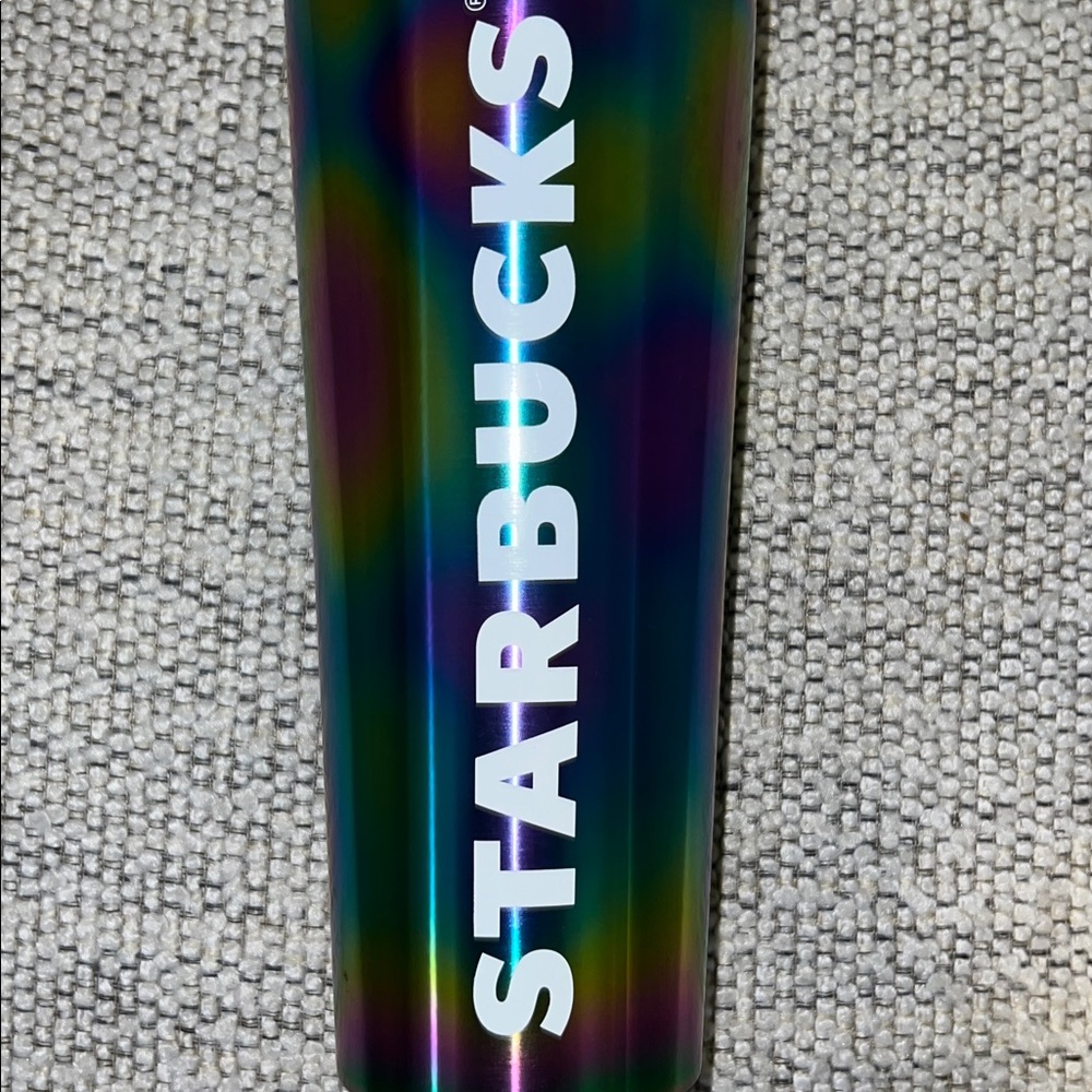 Starbucks Stainless Steel Cold Cup Venti Limited Edition 2023, Rainbow Oil Slick - Picture 3 of 6